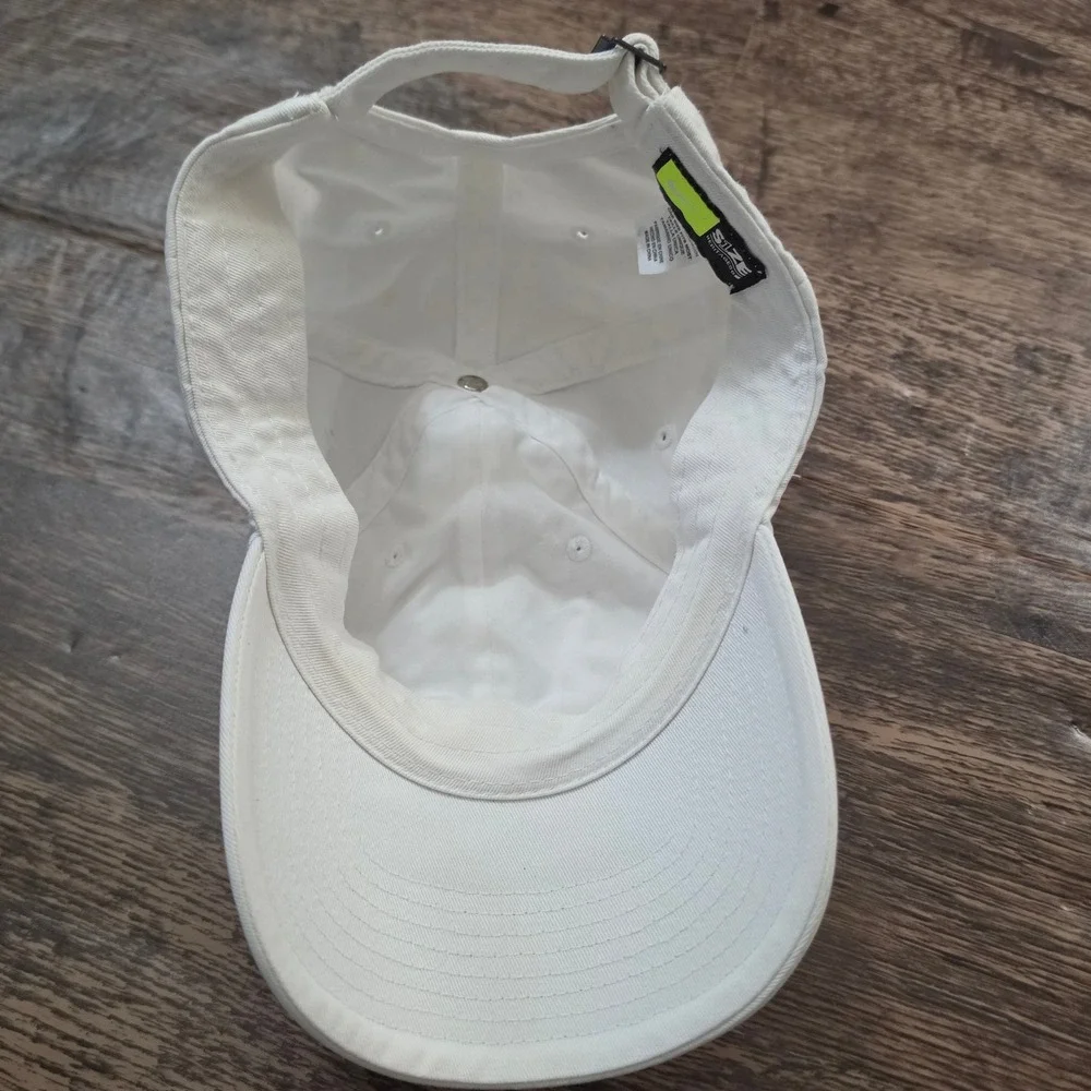 NIKE Heritage86 Baseball Hat Women OS White Adjustable Cotton Twill Cap